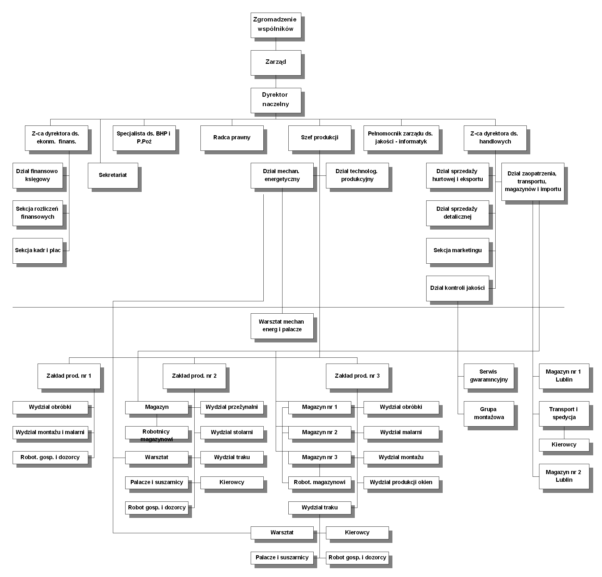 Struktura organizacyjna firmy